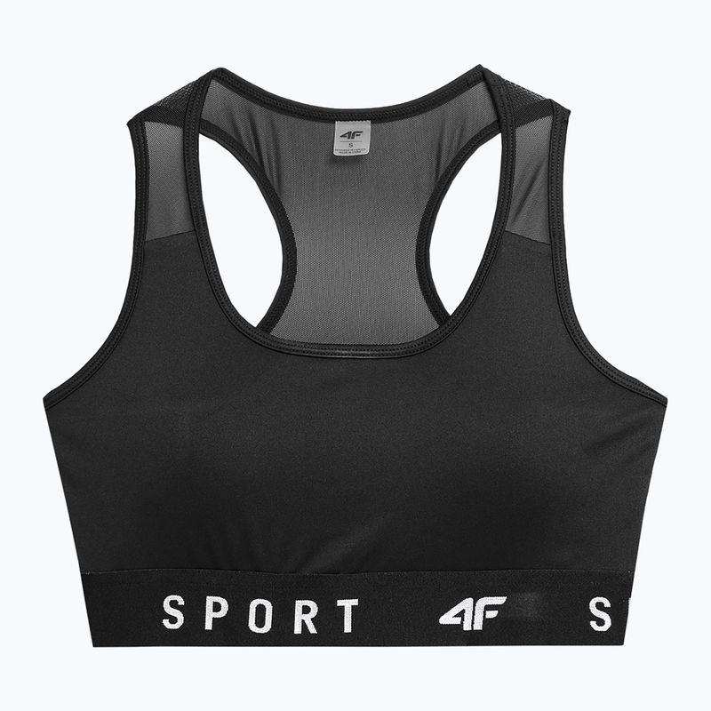 Biustonosz treningowy 4F F051 deep black