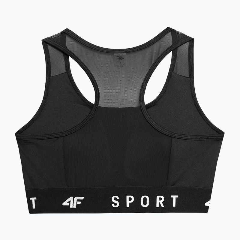 Biustonosz treningowy 4F F051 deep black 2