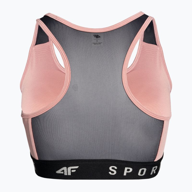 Biustonosz treningowy 4F F051 light pink 2