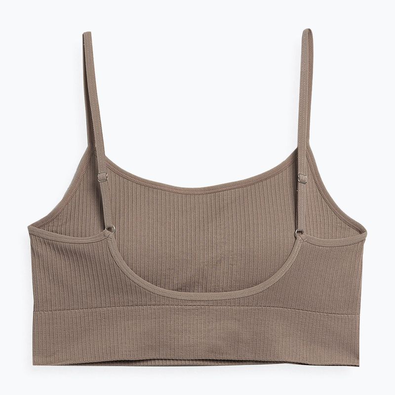 Biustonosz treningowy 4F F031 light brown 2