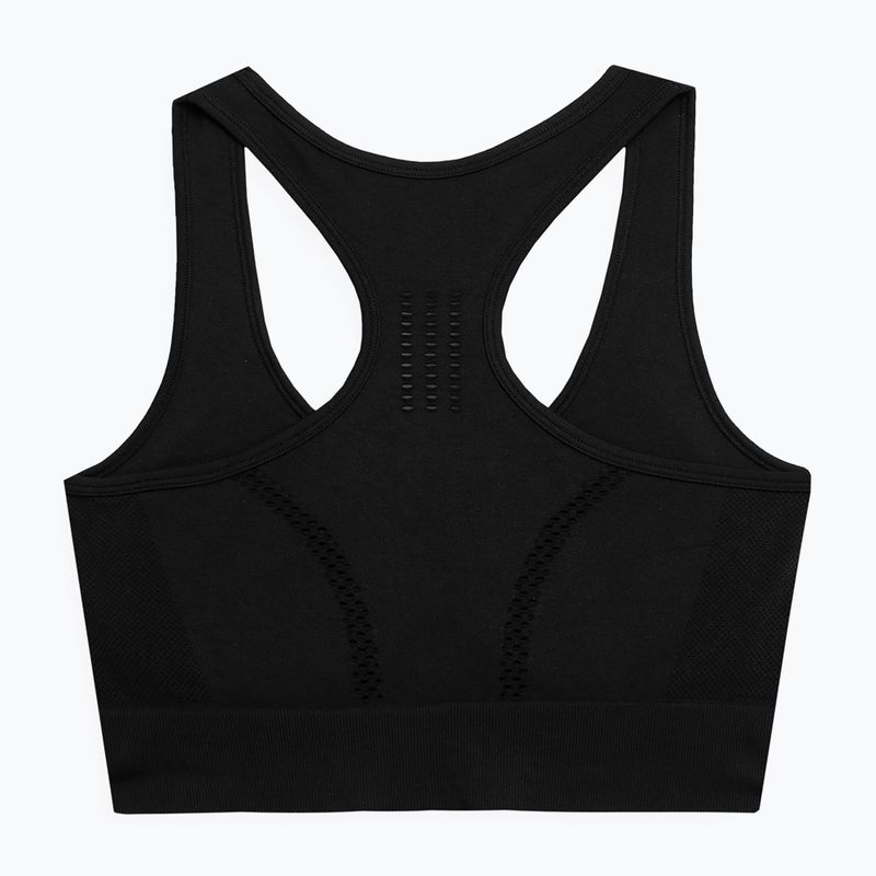 Biustonosz treningowy 4F F037 deep black 2