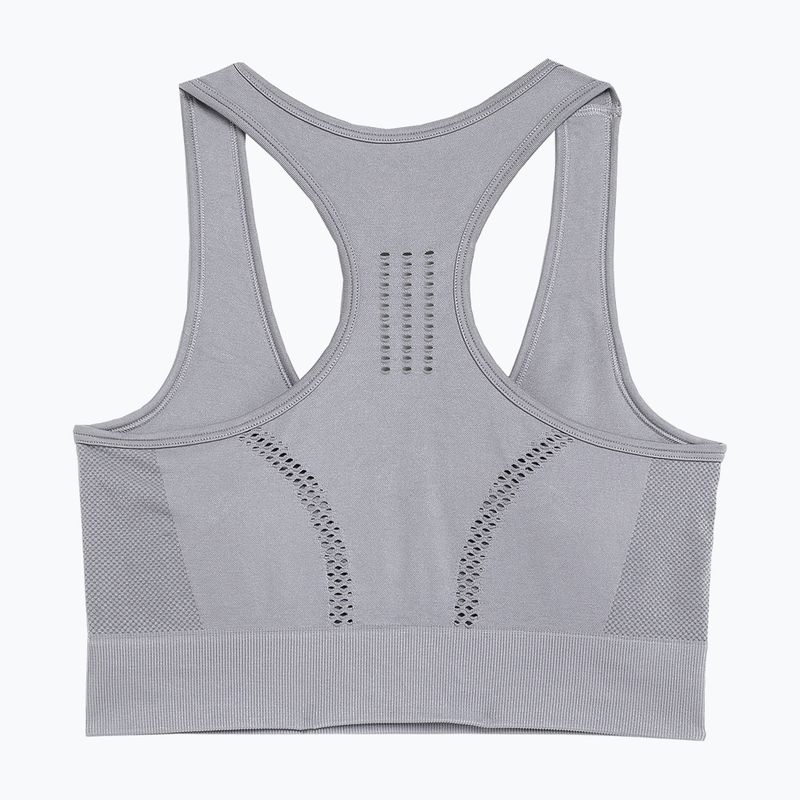 Biustonosz treningowy 4F F037 middle grey 2