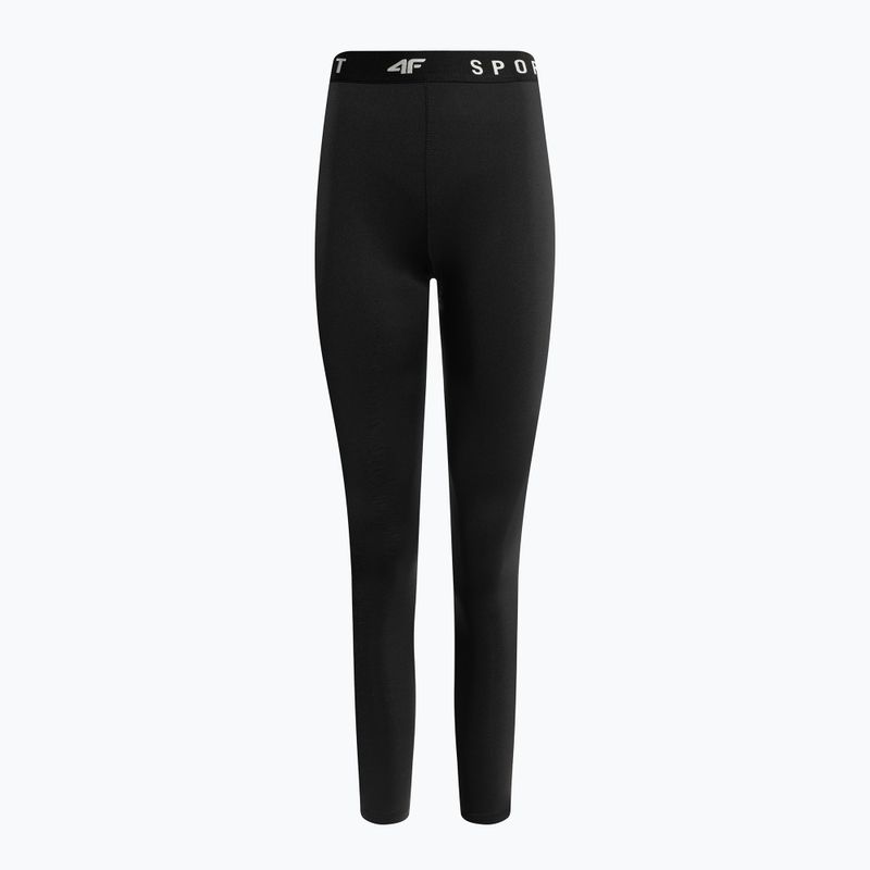 Legginsy treningowe damskie 4F F077 deep black 4