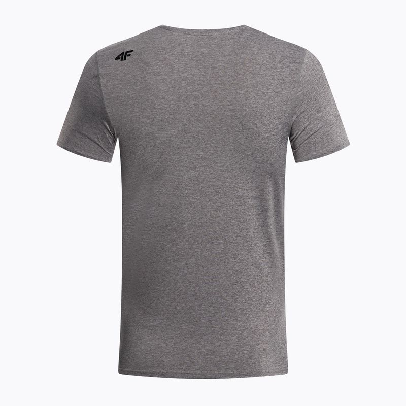 Koszulka męska 4F M260 cold light grey melange 2