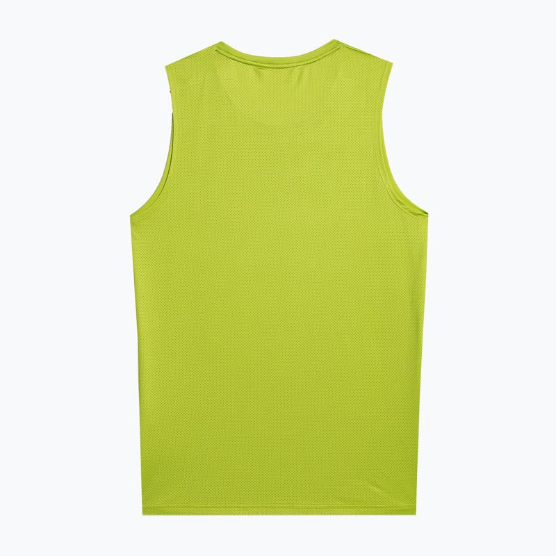 Tank top treningowy męski 4F M447 canary green 2