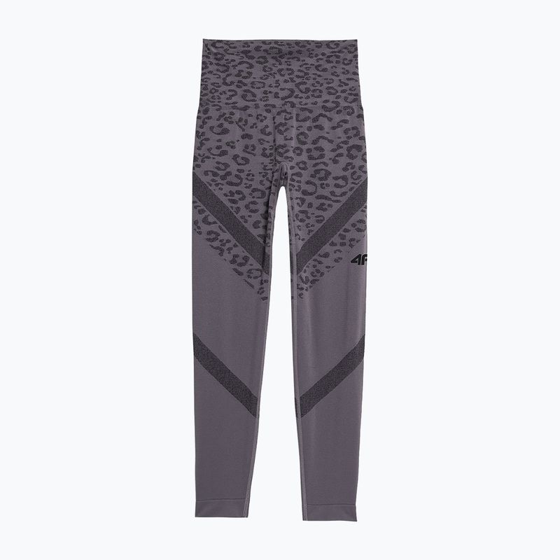 Legginsy damskie 4F F138 middle grey allover 3