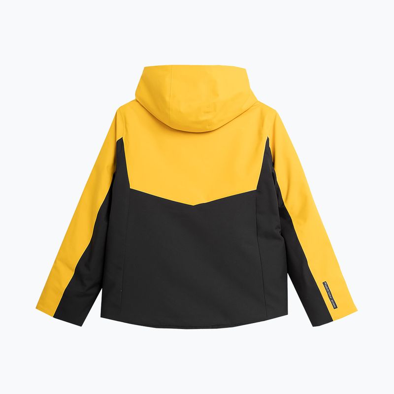 Kurtka narciarska dziecięca 4F M300 yellow 4