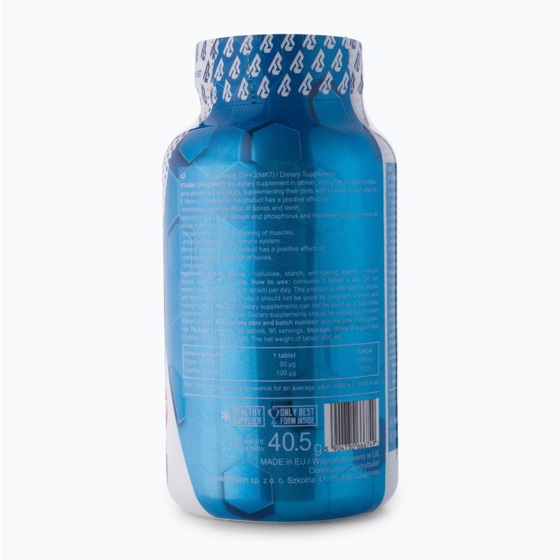 Witaminy Real Pharm Vitamin D3 + K2 90 tabs 2