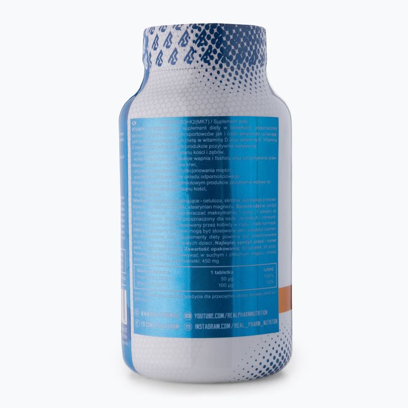 Witaminy Real Pharm Vitamin D3 + K2 90 tabs 3