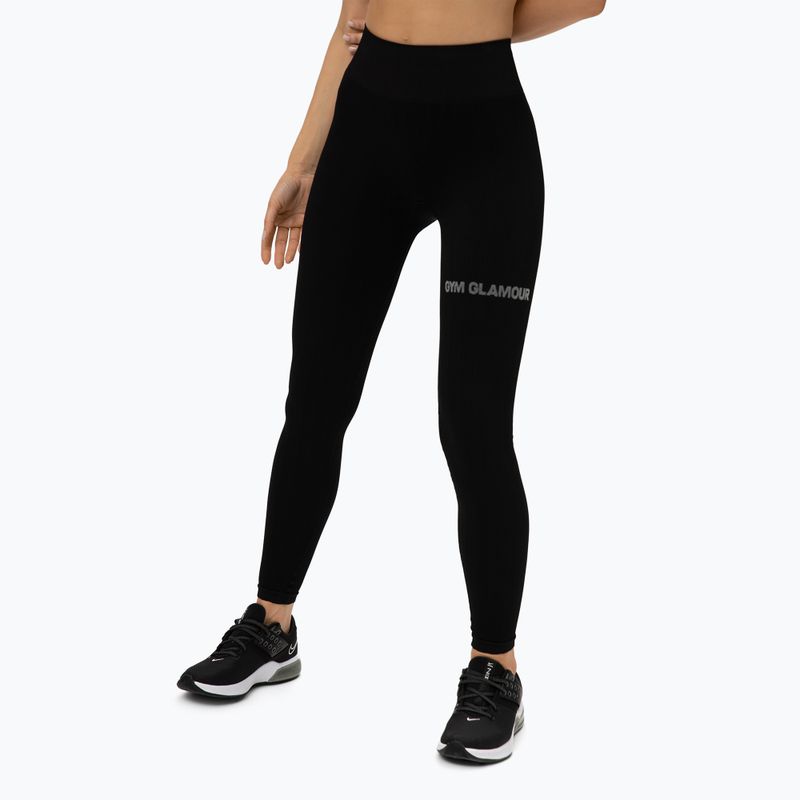 Legginsy treningowe damskie Gym Glamour Push Up black