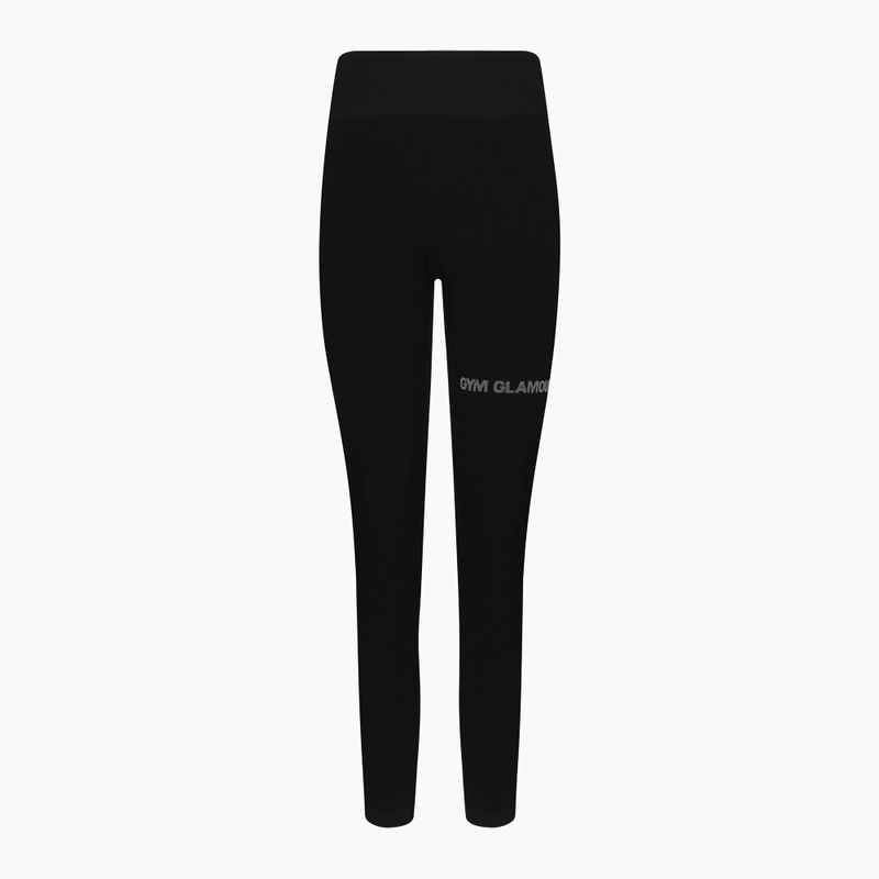Legginsy treningowe damskie Gym Glamour Push Up black 5