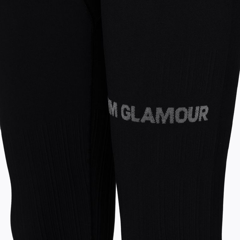 Legginsy treningowe damskie Gym Glamour Push Up black 7
