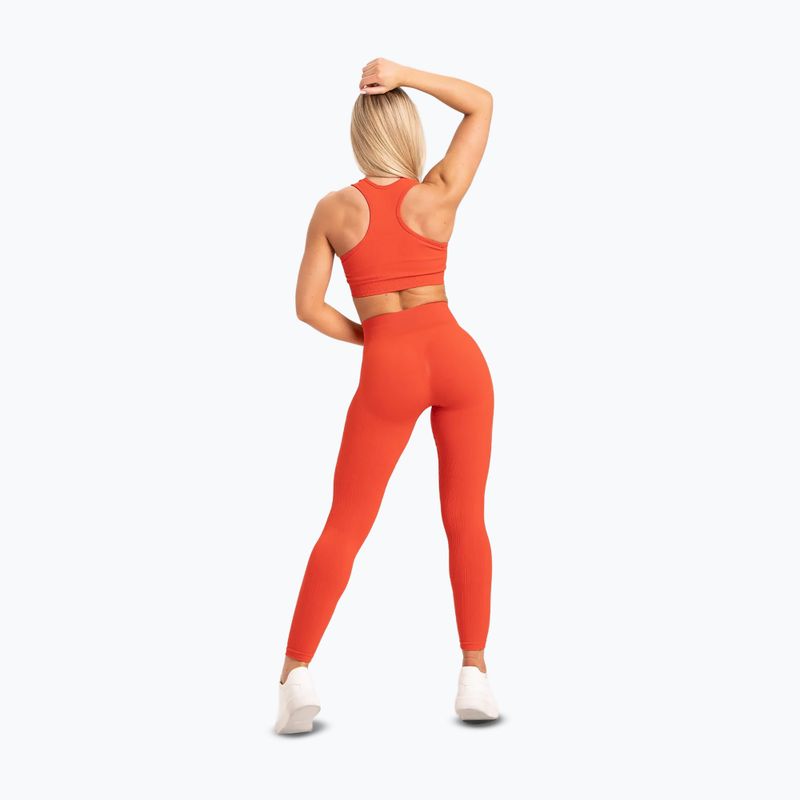 Legginsy treningowe damskie Gym Glamour Push Up coral 19