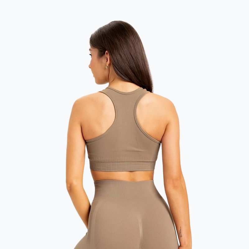 Biustonosz treningowy Gym Glamour Push Up nude 2