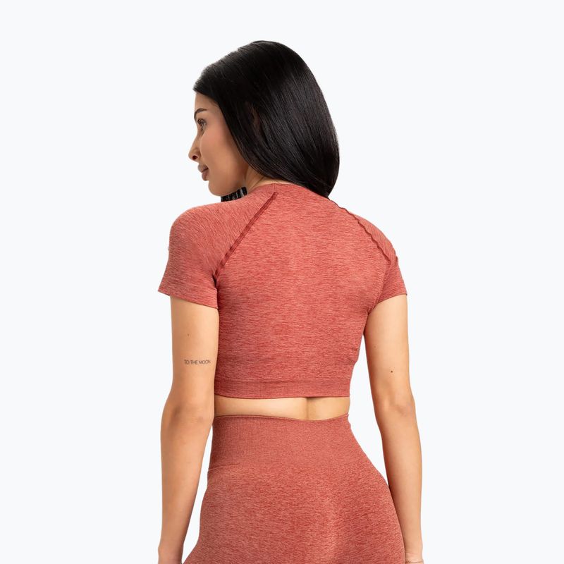 Koszulka treningowa damska Gym Glamour Seamless Rashguard cherry 2