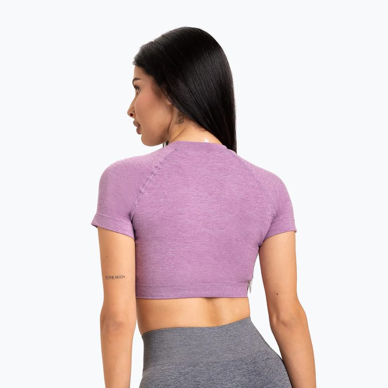 Koszulka treningowa damska Gym Glamour Seamless Rashguard lilac 2
