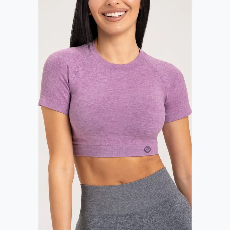 Koszulka treningowa damska Gym Glamour Seamless Rashguard lilac 3