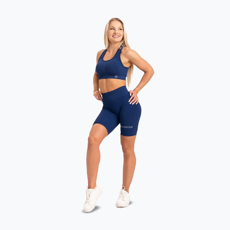 Spodenki treningowe damskie Gym Glamour Push Up classic blue 12