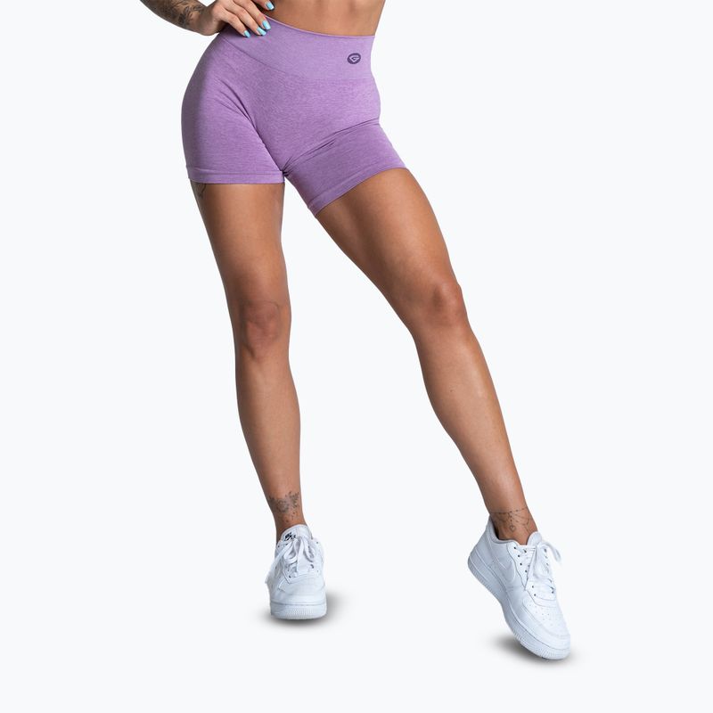 Spodenki treningowe damskie Gym Glamour Seamless lilac