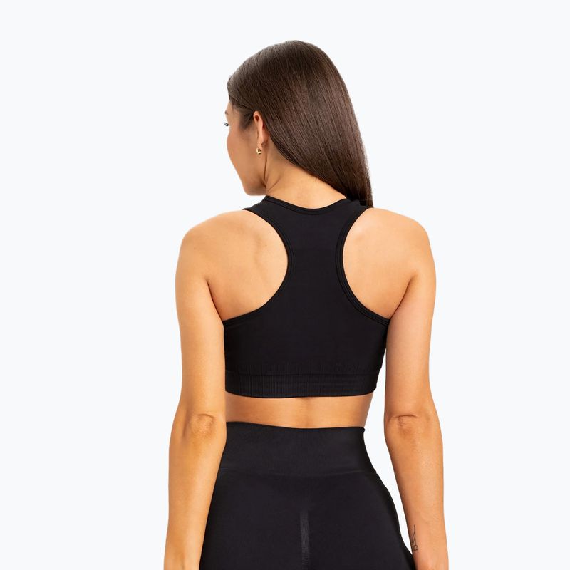 Biustonosz treningowy Gym Glamour Push Up black 2