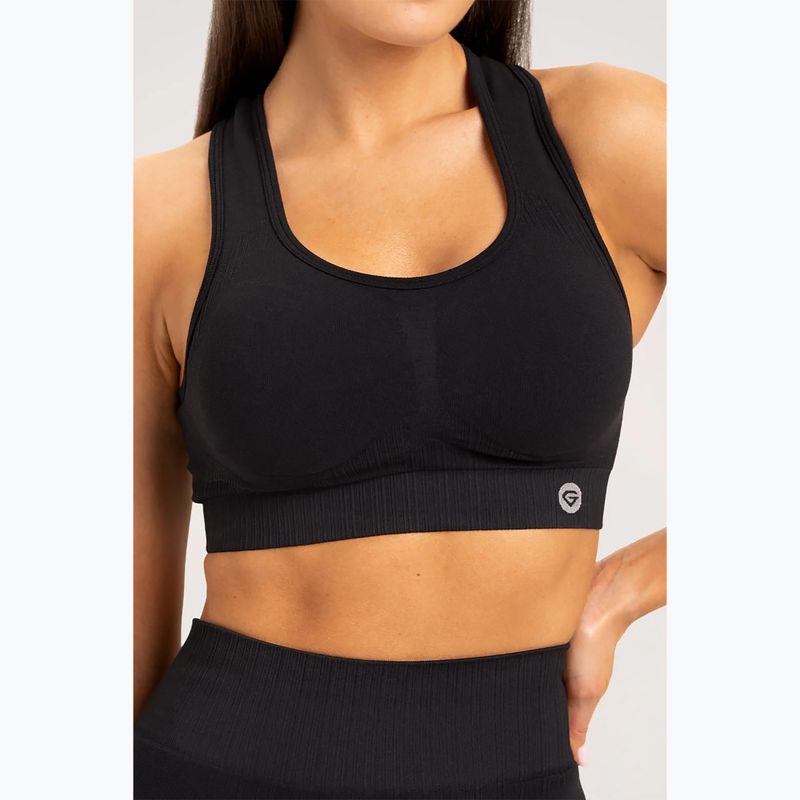 Biustonosz treningowy Gym Glamour Push Up black 3