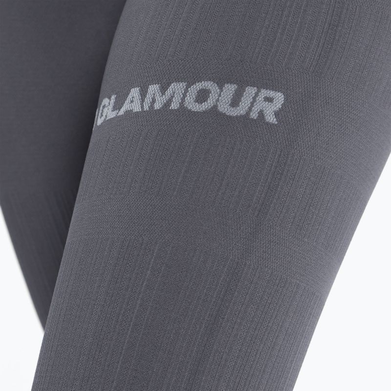 Legginsy treningowe damskie Gym Glamour Push Up grey 5