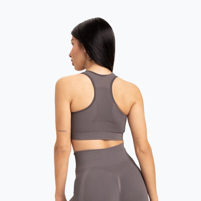 Biustonosz treningowy Gym Glamour Push Up grey 2