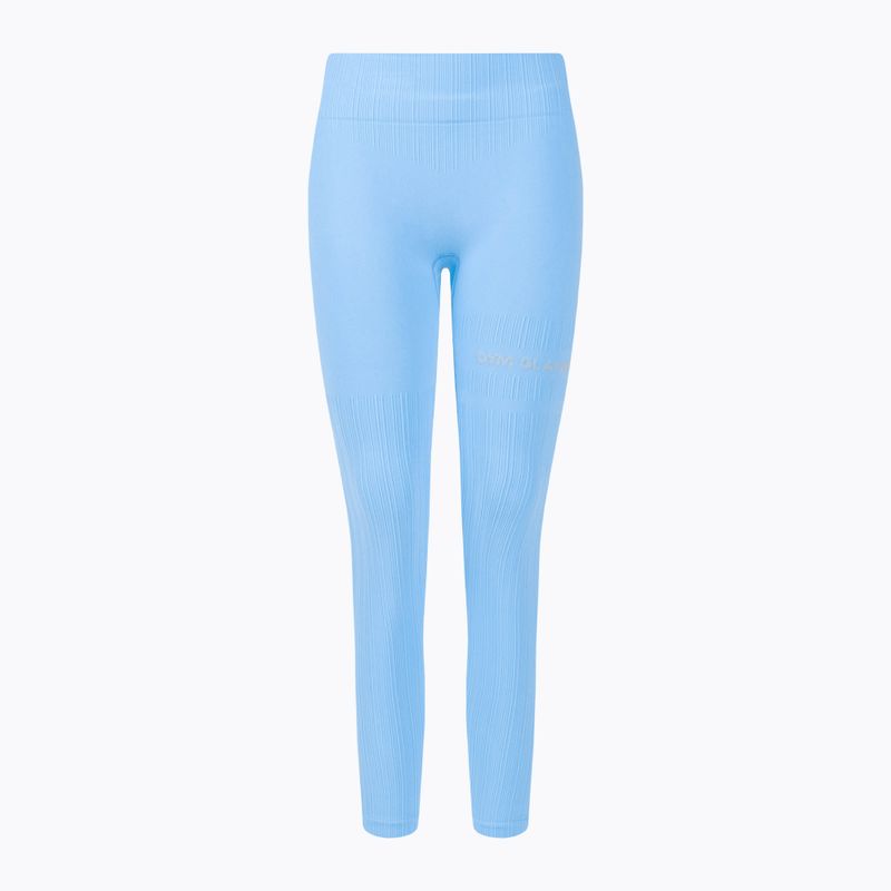 Legginsy treningowe damskie Gym Glamour Push Up baby blue 6