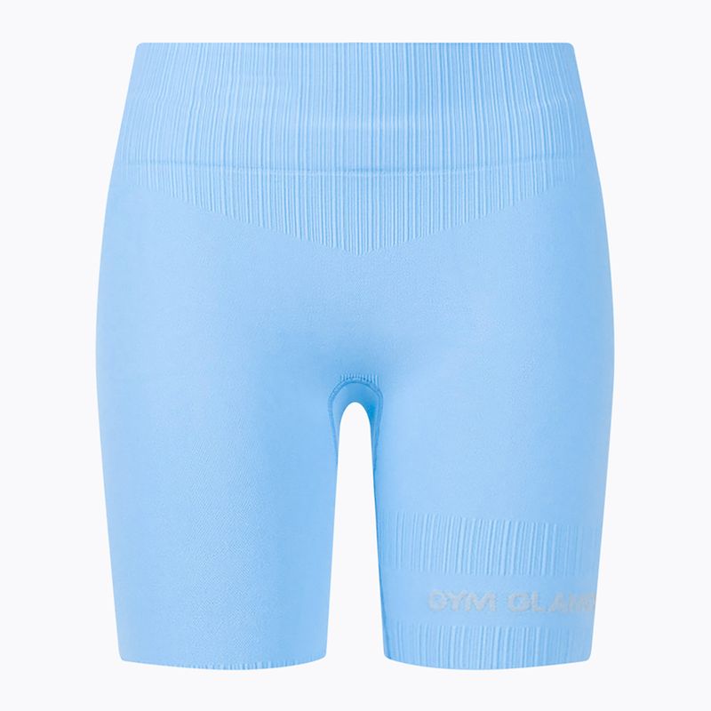 Spodenki treningowe damskie Gym Glamour Push Up baby blue 5