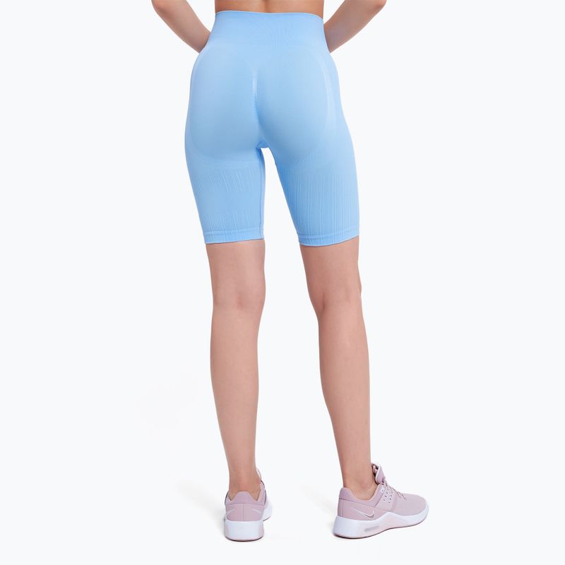 Spodenki treningowe damskie Gym Glamour Push Up baby blue 4