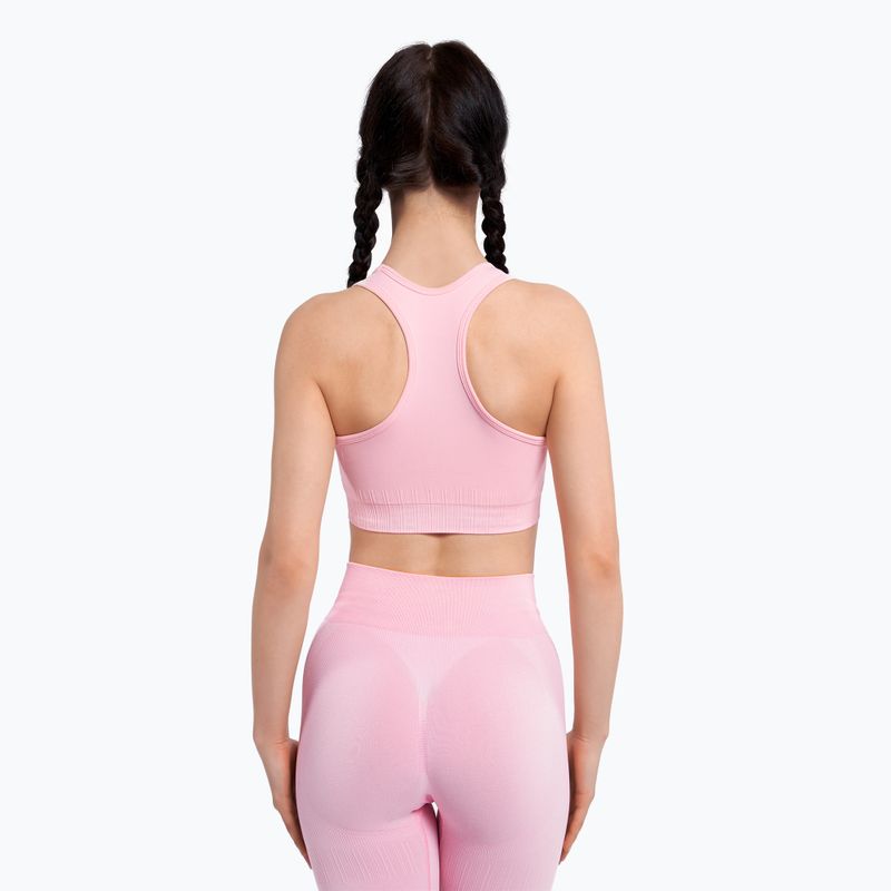 Biustonosz treningowy Gym Glamour Push Up candy pink 4