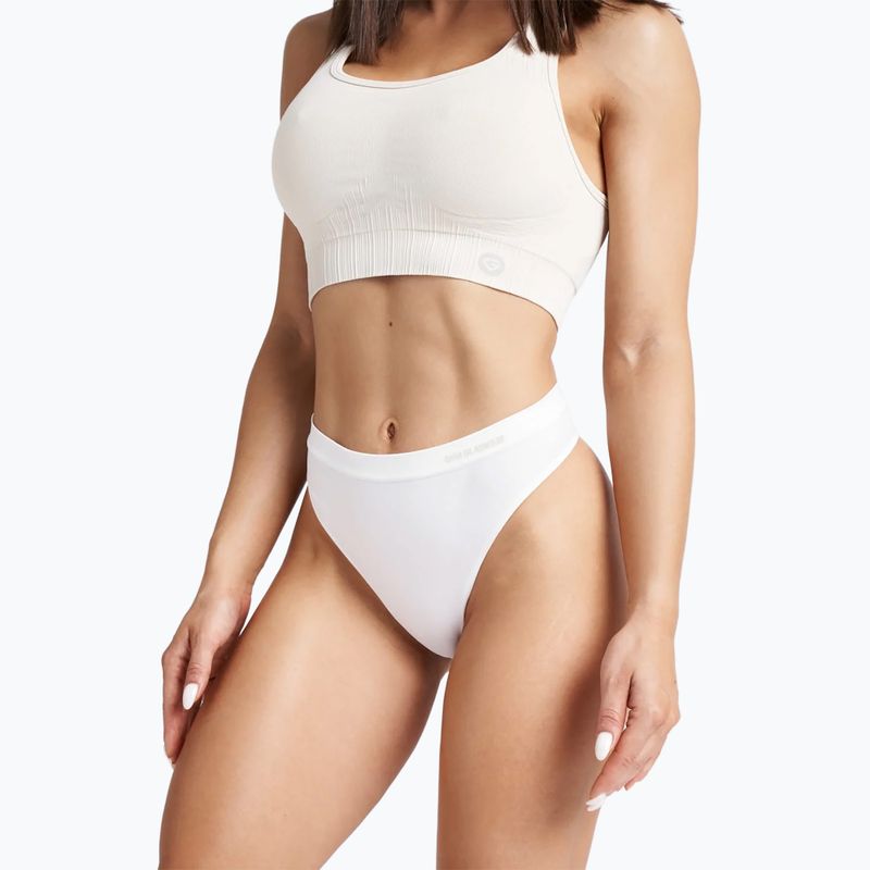 Stringi damskie Gym Glamour white 4