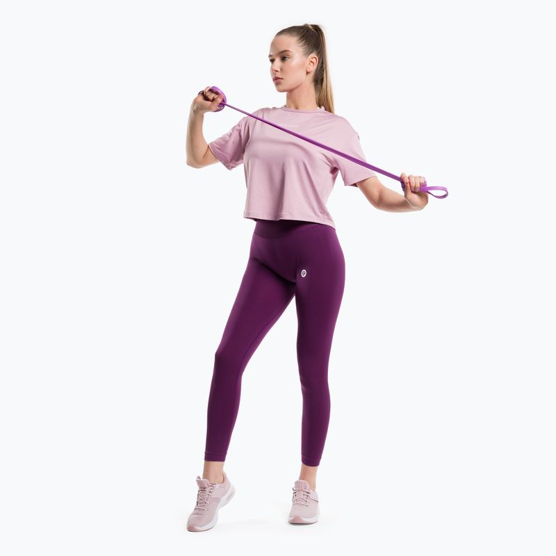 Legginsy treningowe damskie Gym Glamour Flexible violet 2