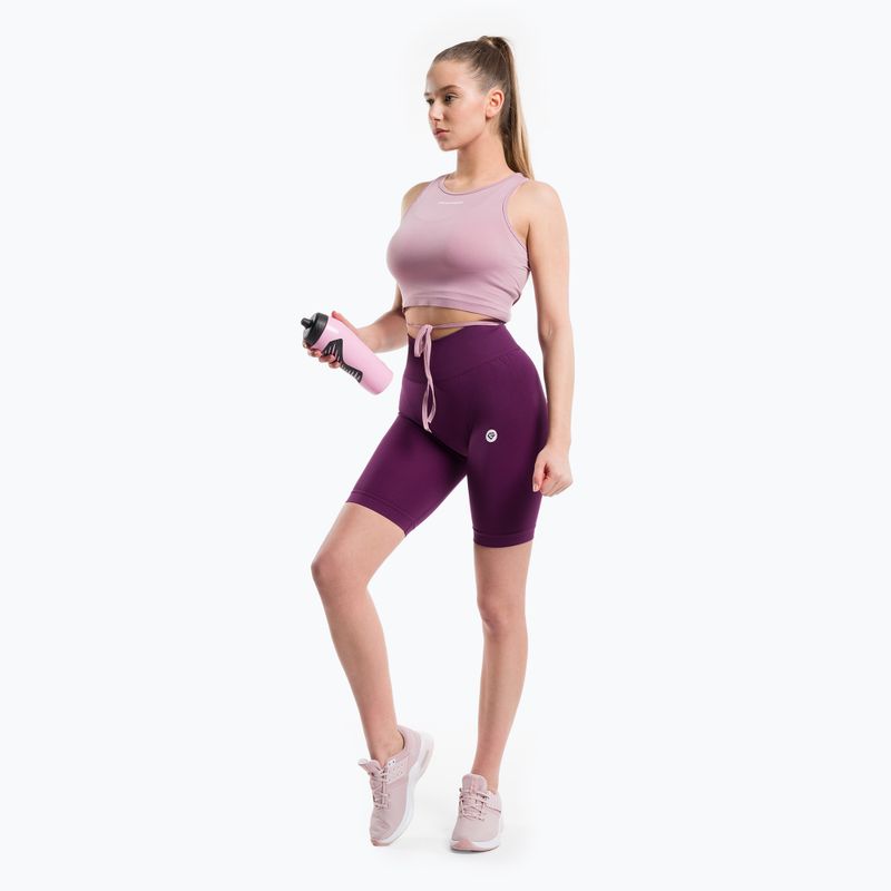 Top treningowy damski Gym Glamour Wiązany pink 2