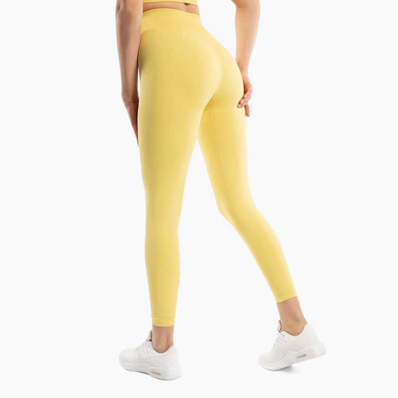 Legginsy treningowe damskie Gym Glamour Compress golden hour 3