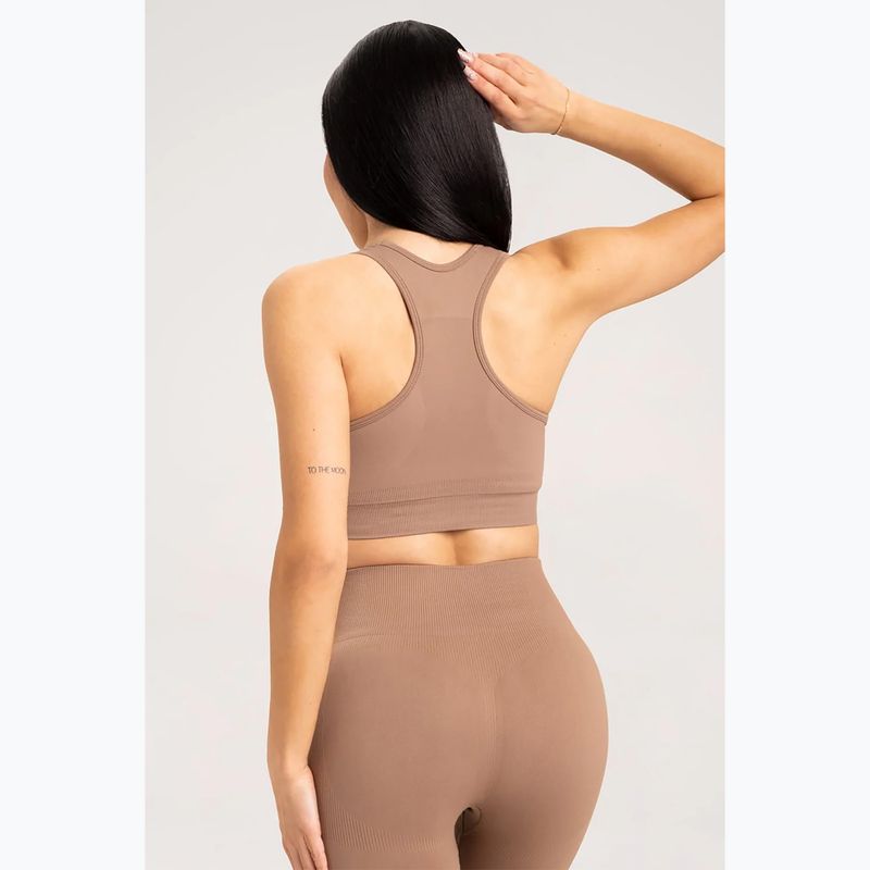 Biustonosz treningowy Gym Glamour Compress cappuccino 2