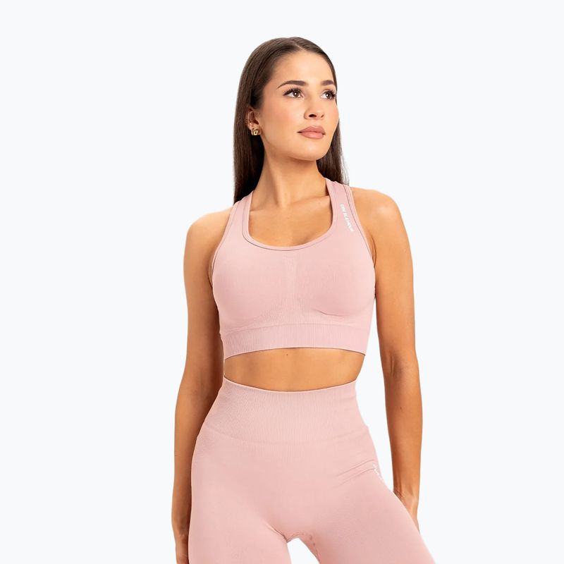 Biustonosz treningowy Gym Glamour Compress rose tan