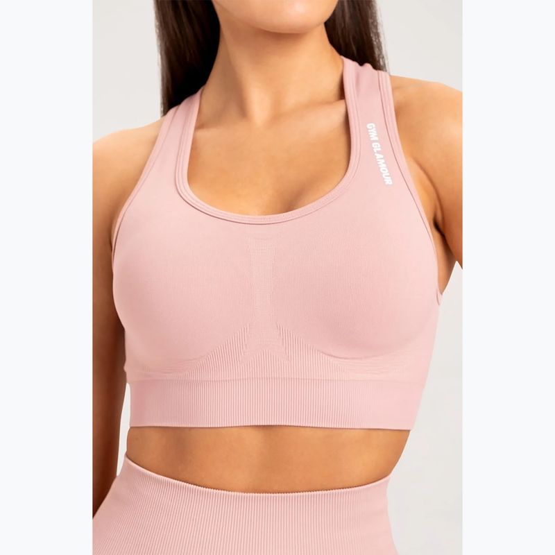Biustonosz treningowy Gym Glamour Compress rose tan 3