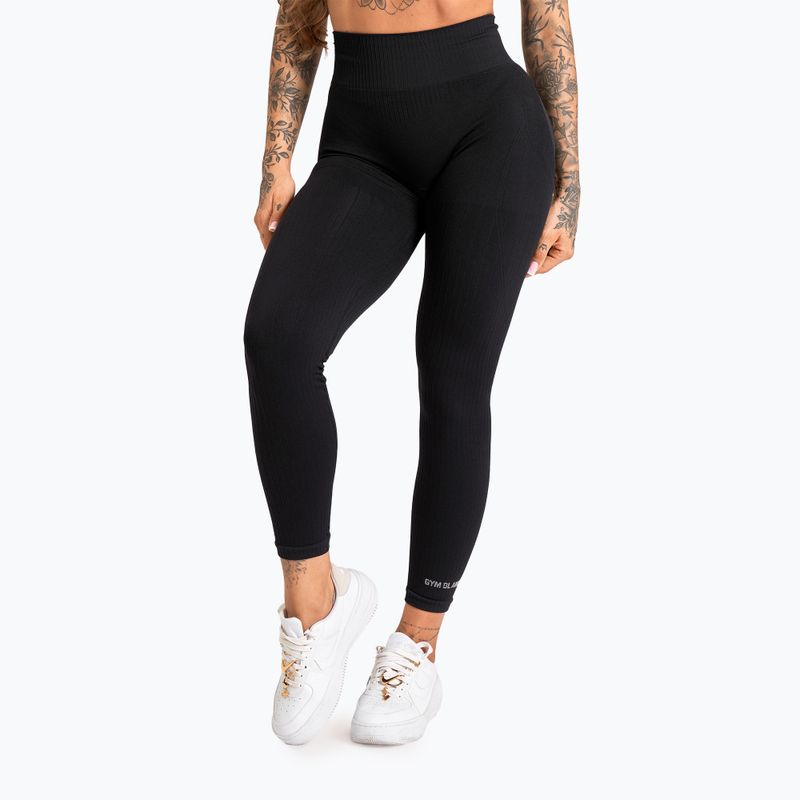 Legginsy damskie Gym Glamour Push Up 2.0 black