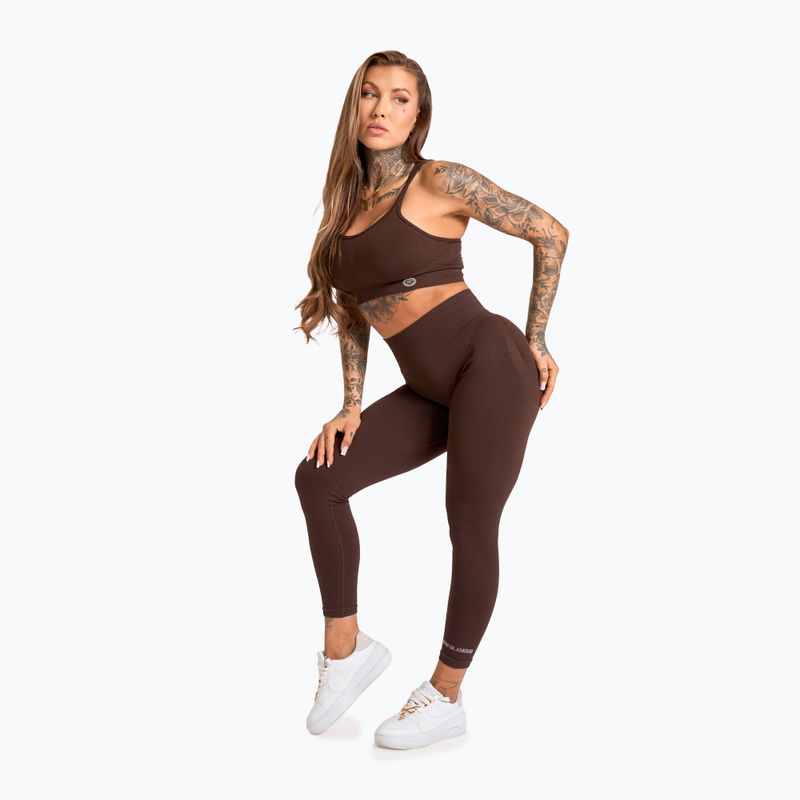 Legginsy damskie Gym Glamour Push Up 2.0 chocolate 2