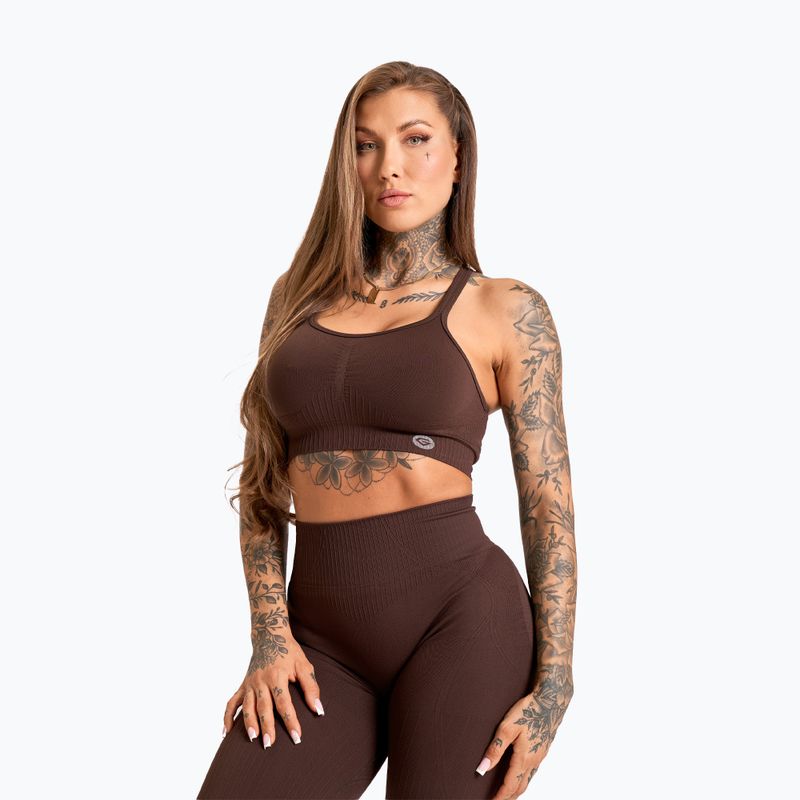 Legginsy damskie Gym Glamour Push Up 2.0 chocolate 5