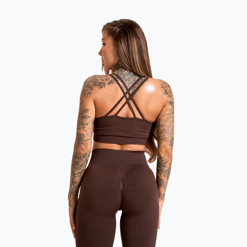 Legginsy damskie Gym Glamour Push Up 2.0 chocolate 6