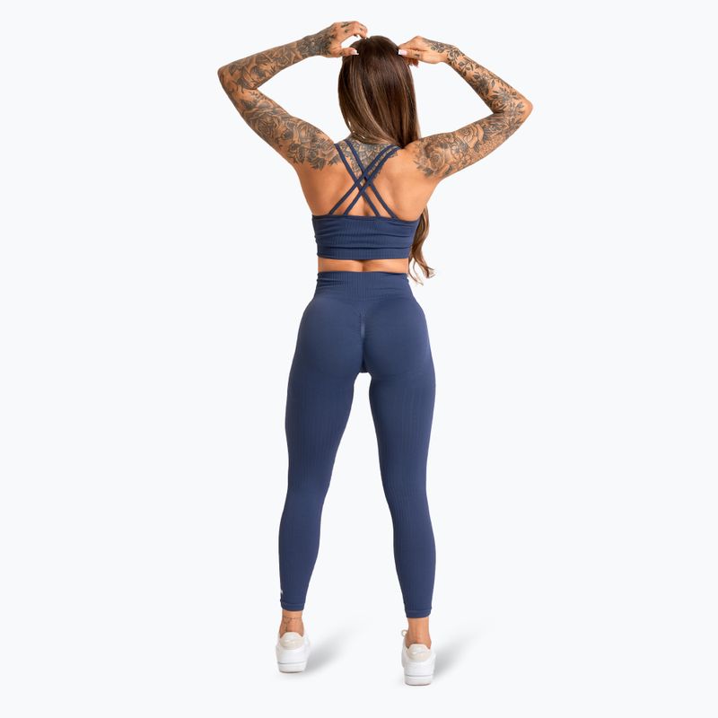 Legginsy damskie Gym Glamour Push Up 2.0 denim 4