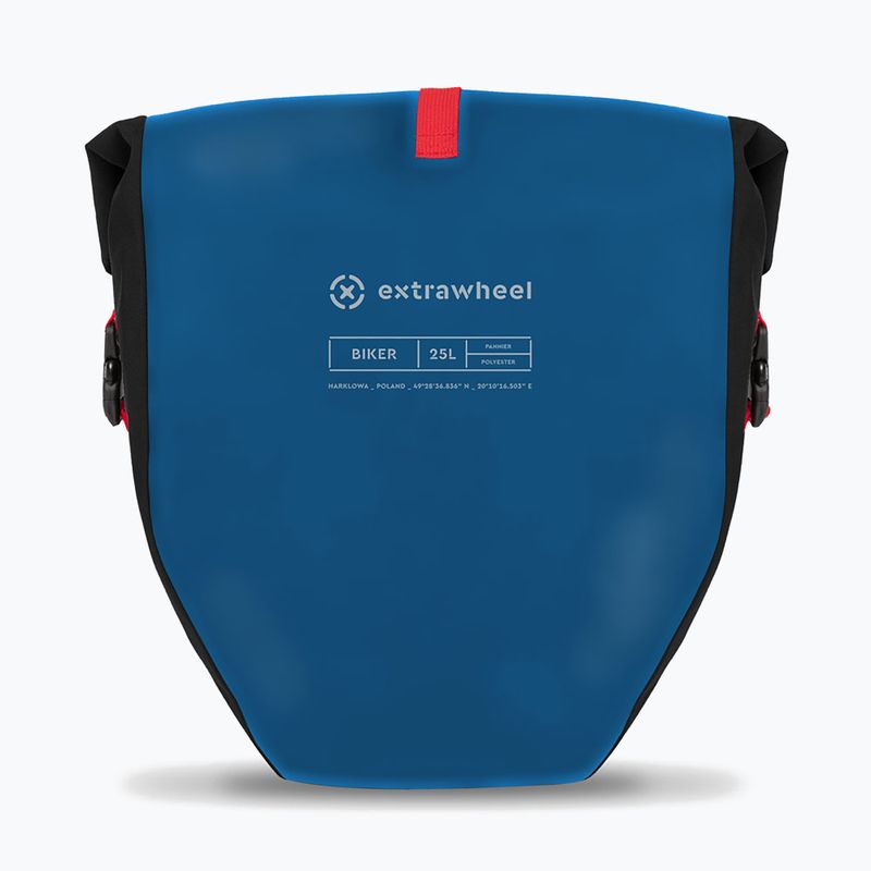 Sakwy rowerowe Extrawheel Biker 2 x 25 l blue/black 3