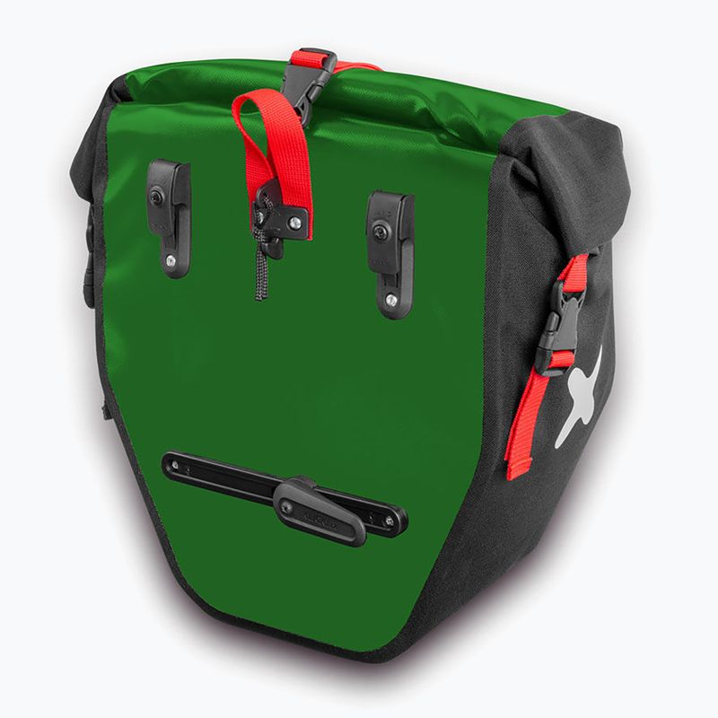 Sakwy rowerowe Extrawheel Biker 2 x 25 l green/black 2