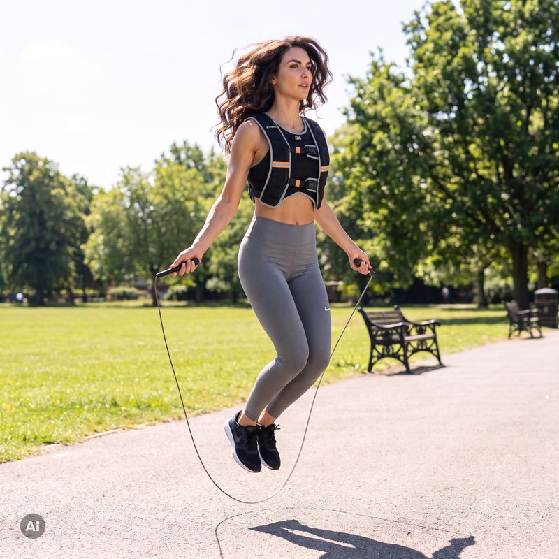 Kamizelka treningowa z obciążeniem XTREXO WV-10 10 kg czarna 14