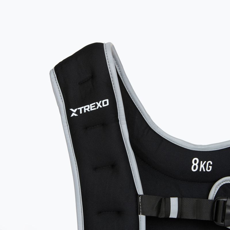 Kamizelka treningowa z obciążeniem XTREXO WV-08 8 kg czarna 3