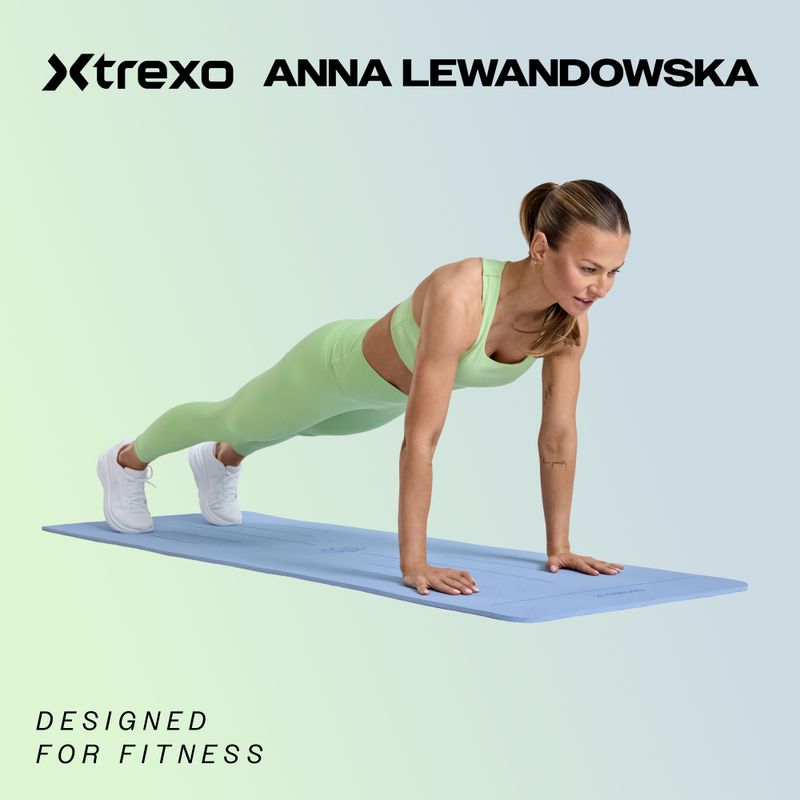 Mata do jogi XTREXO Korkowa TPE 6 mm czarna 2