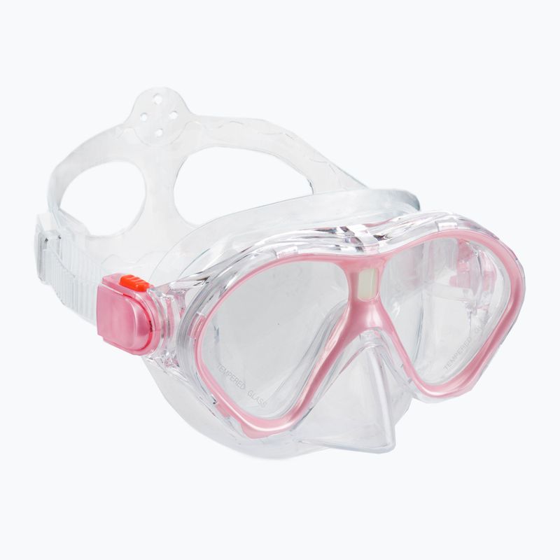 Zestaw do snorkelingu dziecięcy AQUASTIC MSK-01R różowy 2