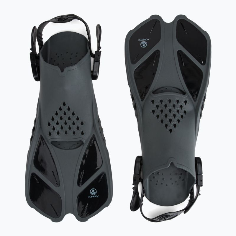 Zestaw do snorkelingu AQUASTIC SMFK-01LC czarny 7